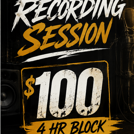Playtime Studios $100 four-hour recording block